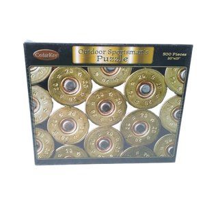 NEW Cedar Key Outdoor Sportsman's 500 Piece Jigsaw Puzzle Shotgun Shells Hunter